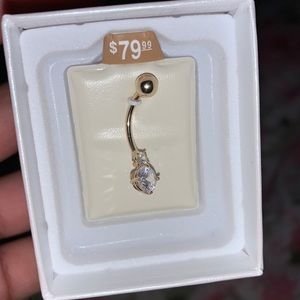 14kt gold belly ring
